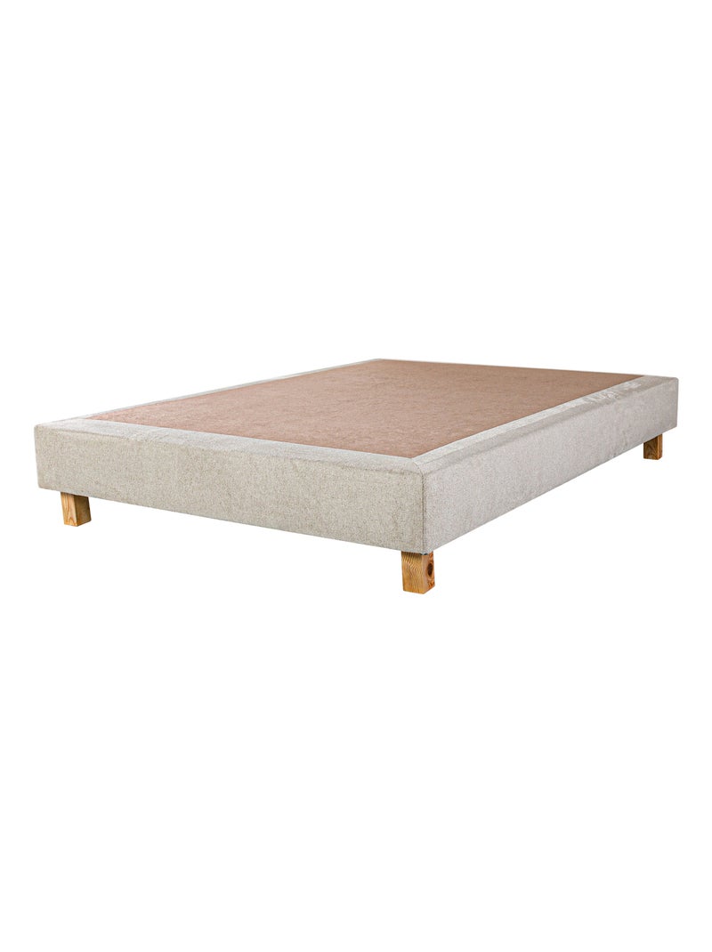 Ensemble matelas mémoire de forme 24 cm avec  sommier beige Beige - Kiabi