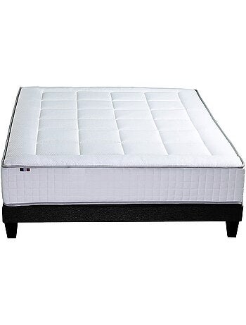 Ensemble matelas mémoire de forme BELLAGIO 2 et sommier déco