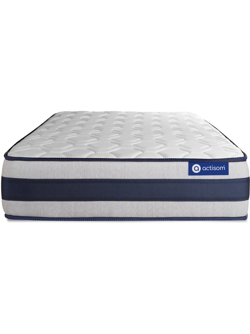 Ensemble Matelas Mémoire de forme et Sommier tapissier en kit Blanc - Actimemo ergo Blanc - Kiabi