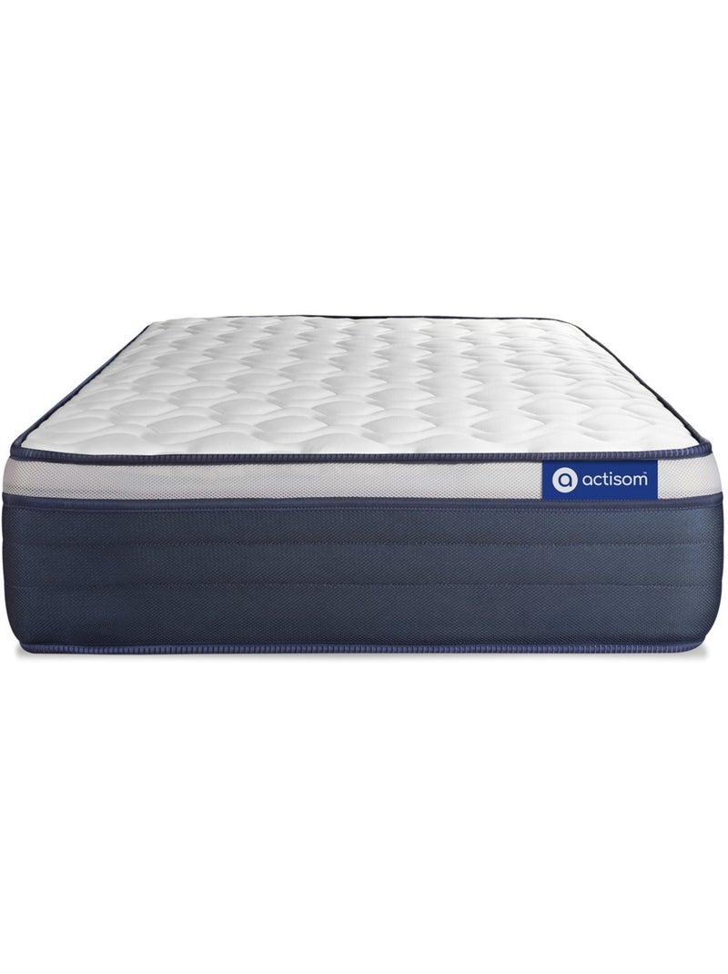 Ensemble Matelas Mémoire de forme et Sommier tapissier en kit Blanc - Actimemo max Blanc - Kiabi