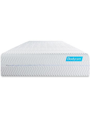 Ensemble Matelas Mémoire de forme et Sommier tapissier en kit Blanc - Biocare