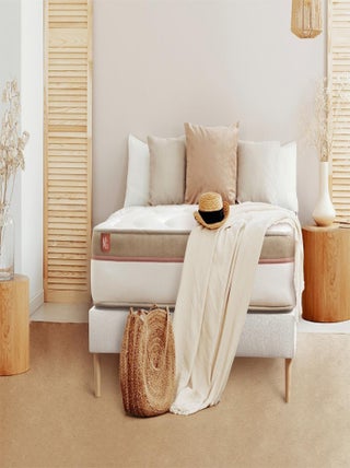 Ensemble Matelas Mémoire de forme et Sommier tapissier en kit Blanc - Le Cosy