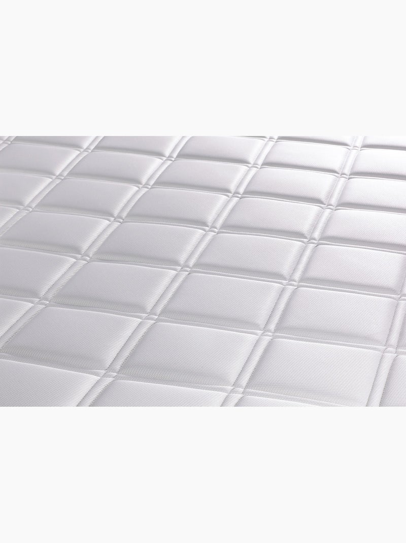 Ensemble Matelas Mémoire de forme et Sommier tapissier en kit Blanc - Regen Blanc - Kiabi