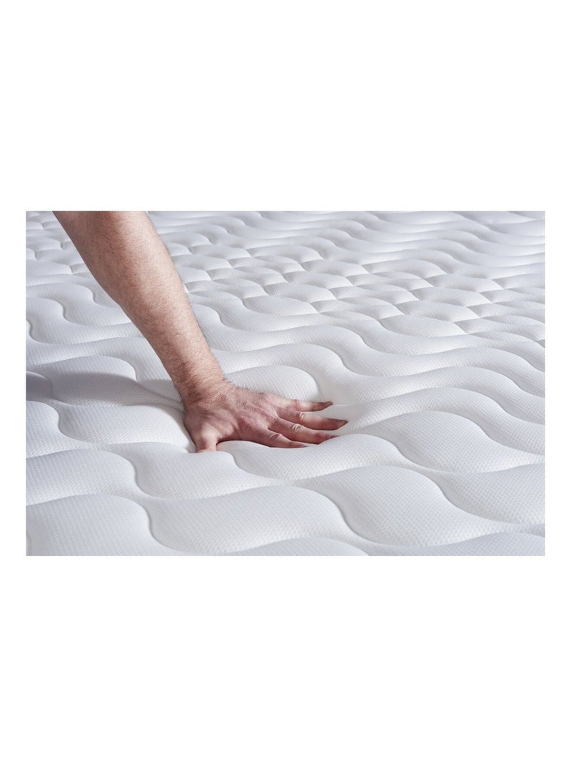 Ensemble Matelas Mémoire de forme et Sommier tapissier en kit Gris - Actimemo life Gris - Kiabi