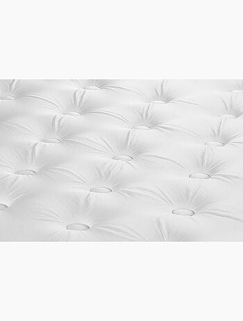 Ensemble Matelas Mémoire de forme et Sommier tapissier en kit Noir - Buckingham