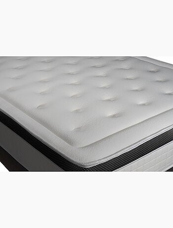 Ensemble Matelas Mémoire de forme et Sommier tapissier en kit Blanc - Privilège