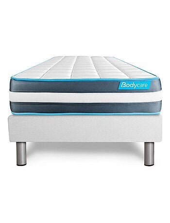 Ensemble Matelas Mémoire de forme et Sommier Tapissier multi-lattes Blanc - Bodyform