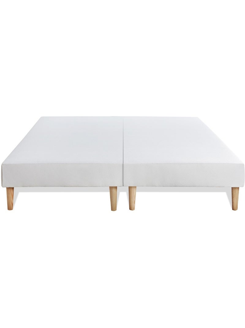 Ensemble Matelas Mémoire de forme et Sommier Tapissier multi-lattes Blanc - Le Cosy Blanc - Kiabi