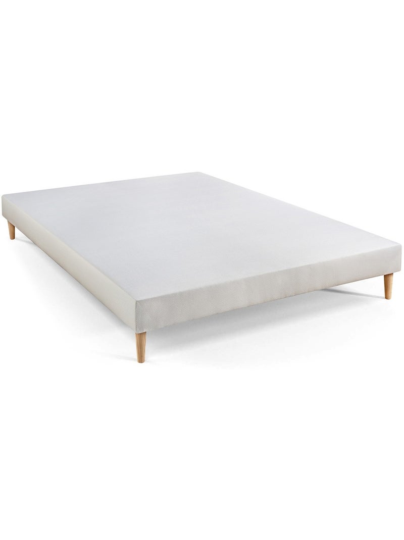 Ensemble Matelas Mémoire de forme et Sommier Tapissier multi-lattes Blanc - Le Cosy Blanc - Kiabi