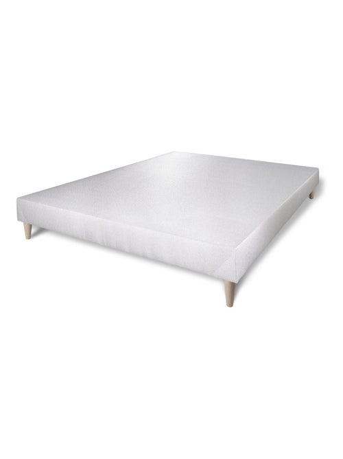 Ensemble Matelas Mémoire de forme et Sommier Tapissier multi-lattes Blanc - Nottingham - Kiabi