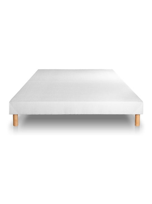 Ensemble Matelas Mémoire de forme et Sommier Tapissier multi-lattes Blanc - Supérieur - Kiabi