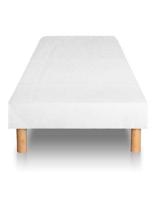 Ensemble Matelas Mémoire de forme et Sommier Tapissier multi-lattes Blanc - Supérieur - Kiabi