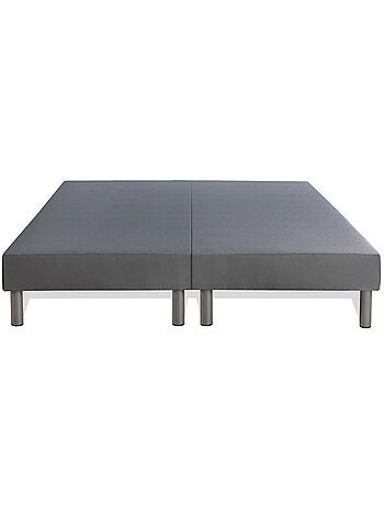 Ensemble Matelas Mémoire de forme et Sommier Tapissier multi-lattes Gris - Bodyform