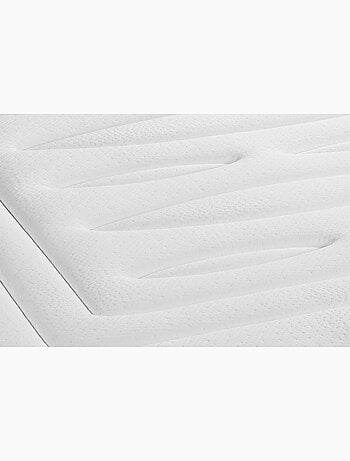 Ensemble Matelas Mémoire de forme et Sommier Tapissier multi-lattes Blanc - Nottingham