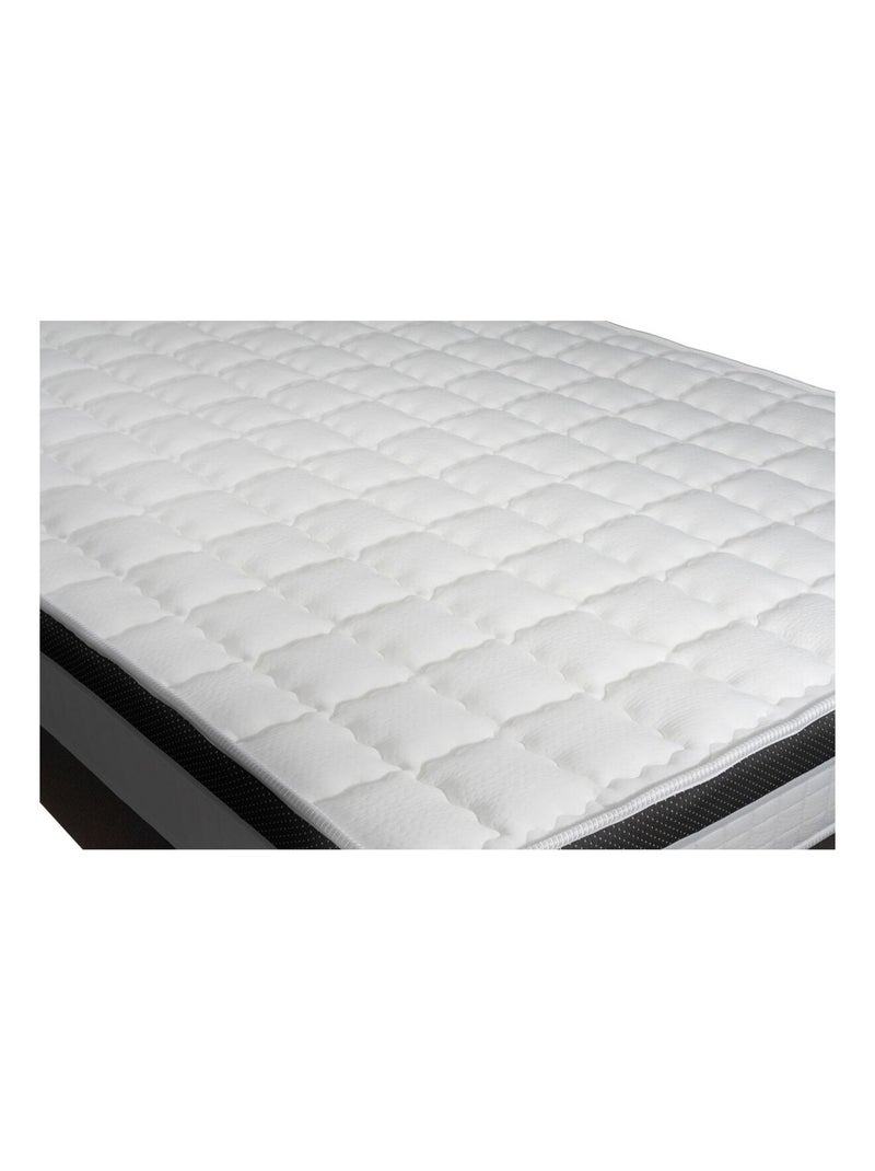 Ensemble Matelas Mémoire de forme et Sommier Tapissier multi-lattes Noir - Supérieur Noir - Kiabi