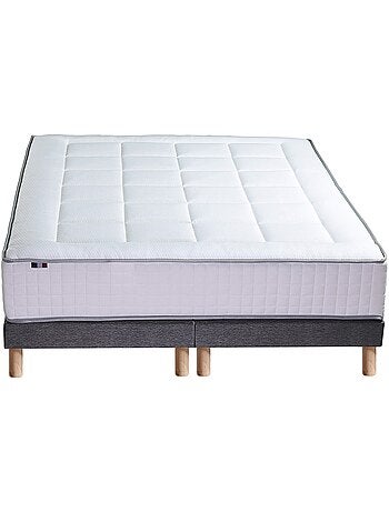 Ensemble matelas mmoire 7 zones BELLAGIO 2 avec sommier tapissier - 2x90 x 200 cm