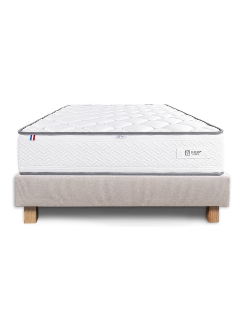 Ensemble matelas mousse 20 cm et sommier beige - Kiabi