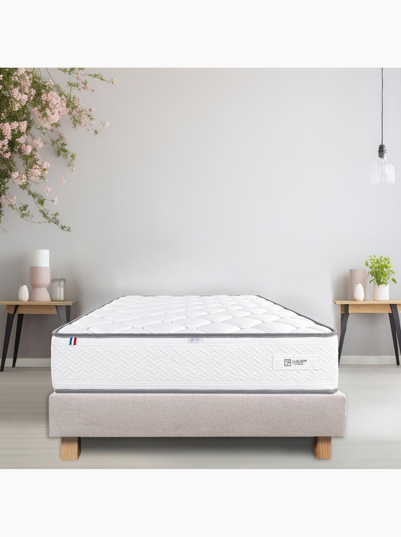 Ensemble matelas mousse 20 cm et sommier beige Beige - Kiabi