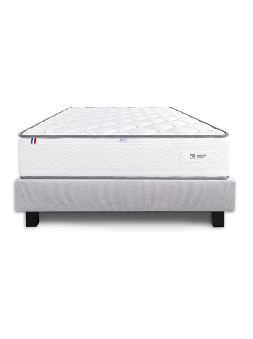 Ensemble matelas mousse 20 cm et sommier gris - Kiabi