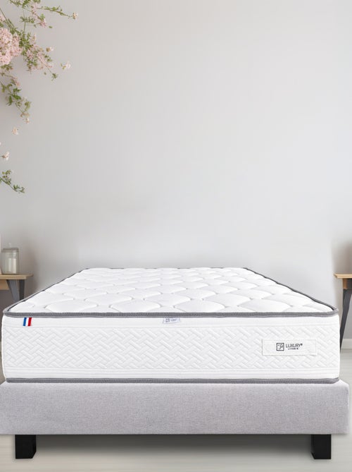 Ensemble matelas mousse 20 cm et sommier gris - Kiabi