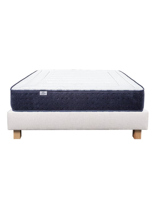Ensemble matelas mousse 24 cm et sommier beige - Kiabi Ensemble matelas mousse 24 cm et sommier beige - Kiabi