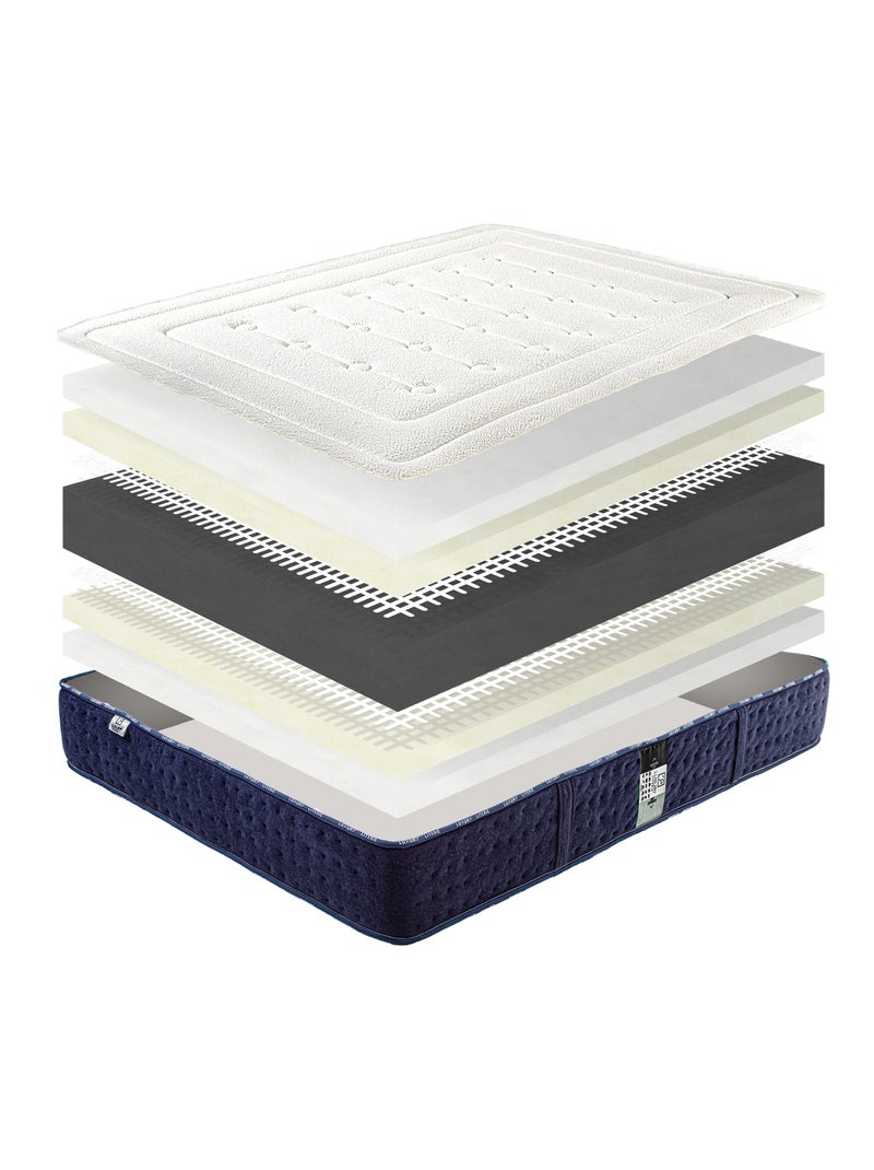 Ensemble matelas mousse 24 cm et sommier blanc Blanc - Kiabi
