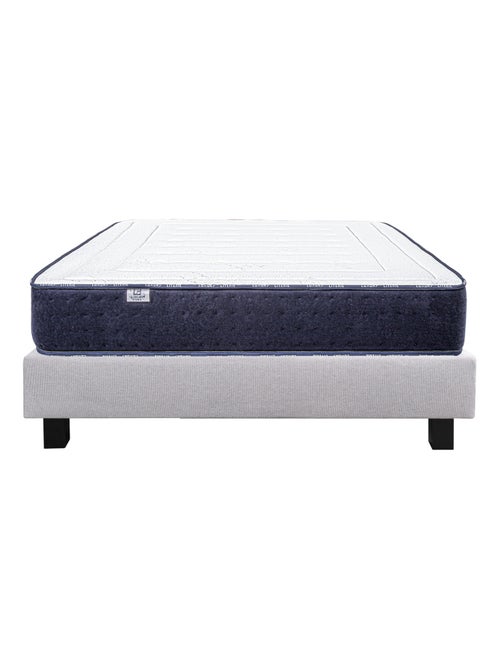 Ensemble matelas mousse 24 cm et sommier gris - Kiabi Ensemble matelas mousse 24 cm et sommier gris - Kiabi