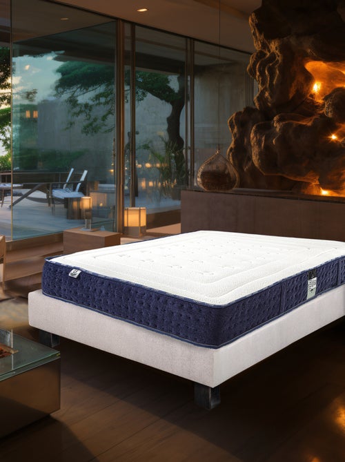 Ensemble matelas mousse 24 cm et sommier gris - Kiabi Ensemble matelas mousse 24 cm et sommier gris - Kiabi