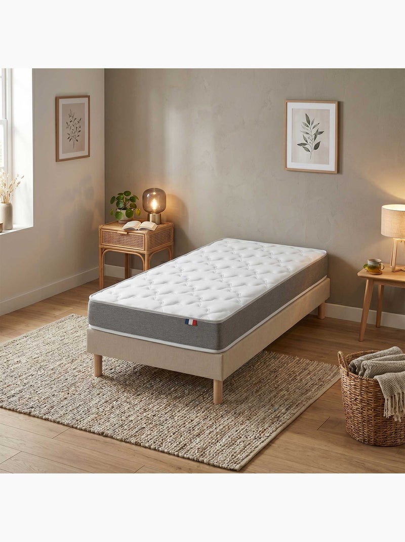 Ensemble matelas mousse, 25kg/m3, H16, sommier en kit  beige Beige clair - Kiabi