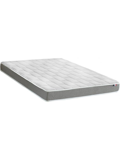 Ensemble Matelas Mousse à Mémoire de forme et mousse HR ZENITH + Sommier , Sommier Gris chiné - Kiabi