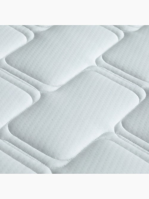 Ensemble matelas mousse accueil memoire de forme, H16, sommier en kit beige - Kiabi Ensemble matelas mousse accueil memoire de forme, H16, sommier en kit beige - Kiabi