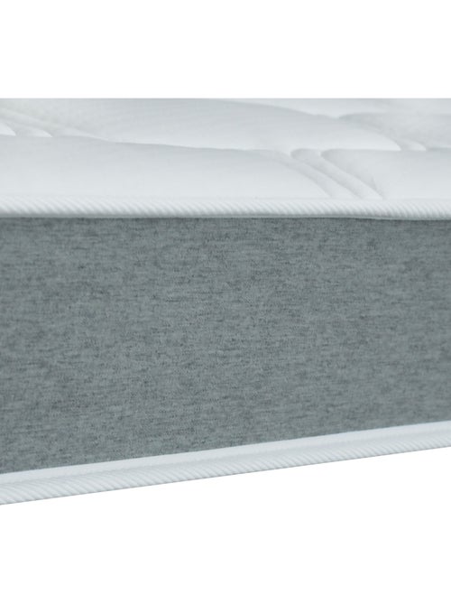Ensemble matelas mousse accueil memoire de forme, H16, sommier en kit gris - Kiabi Ensemble matelas mousse accueil memoire de forme, H16, sommier en kit gris - Kiabi