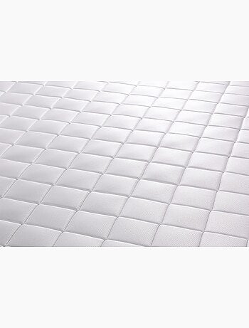 Ensemble Matelas Mousse et Sommier tapissier en kit Blanc - Form