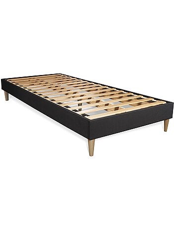 Ensemble Matelas Mousse et Sommier tapissier en kit Blanc - Soft