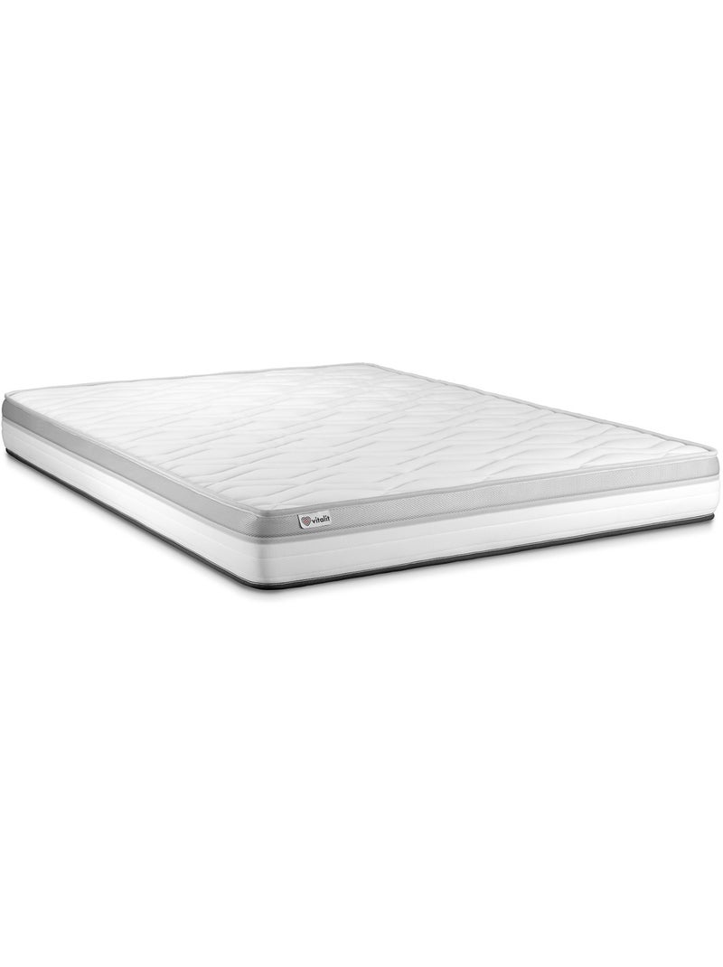 Ensemble Matelas Mousse et Sommier tapissier en kit Noir - VITAL RELAX Noir - Kiabi