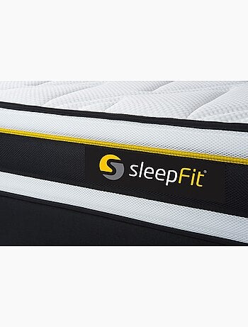 Ensemble Matelas Mousse et Sommier Tapissier multi-lattes Noir - Soft