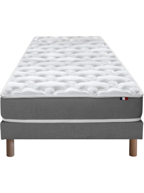 Ensemble matelas mousse ferme réversible ALTO et sommier - confort français - Sommier - Gris chiné - Kiabi Ensemble matelas mousse ferme réversible ALTO et sommier - confort français - Sommier - Gris chiné - Kiabi