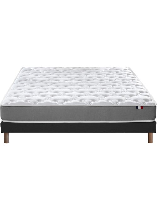 Ensemble matelas mousse ferme réversible ALTO et sommier - confort français - Sommier - Noir - Kiabi Ensemble matelas mousse ferme réversible ALTO et sommier - confort français - Sommier - Noir - Kiabi
