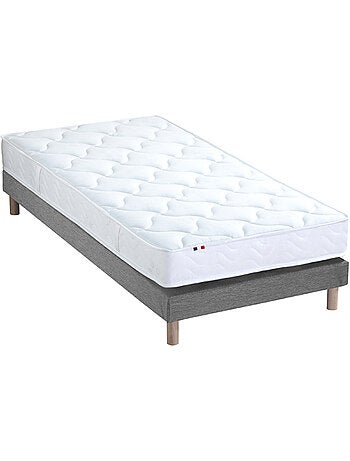 Ensemble Matelas Mousse ferme réversible ALTO + Sommier Made in France , Sommier Bleu denim