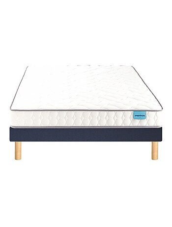 Ensemble matelas mousse haute densité et mémoire de forme CHILL BED, sommier ferme et pieds
