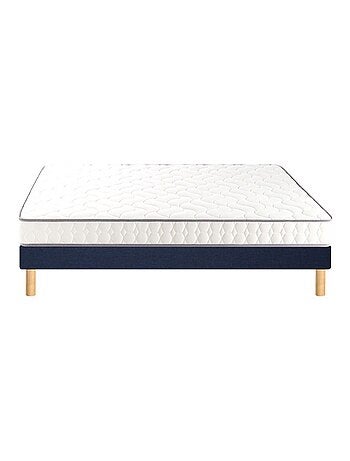 Ensemble matelas mousse haute densité et mémoire de forme CHILL BED, sommier ferme et pieds