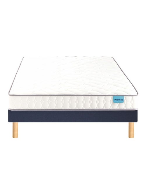 Ensemble matelas mousse haute densité et mémoire de forme CHILL BED, sommier ferme et pieds - Kiabi