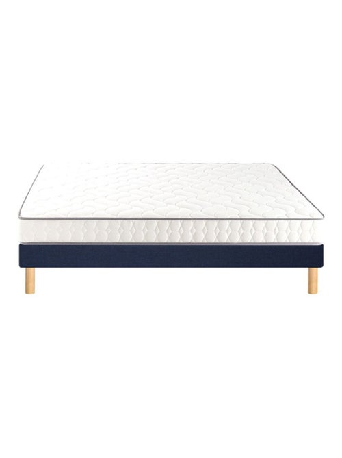 Ensemble matelas mousse haute densité et mémoire de forme CHILL BED, sommier ferme et pieds - Kiabi
