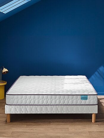 Ensemble matelas mousse haute densité OPTILIT, sommier TWIST et pieds