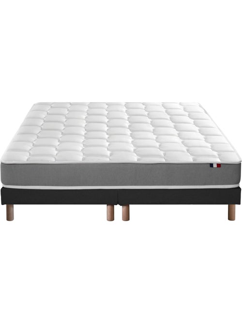 Ensemble matelas mousse haute résilience CIRRUS avec sommier - confort français - Sommier - Noir - Kiabi Ensemble matelas mousse haute résilience CIRRUS avec sommier - confort français - Sommier - Noir - Kiabi
