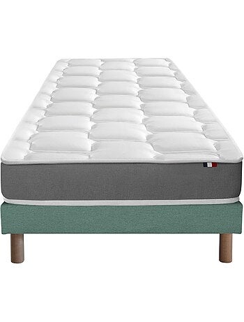 Ensemble matelas mousse haute résilience CIRRUS avec sommier - confort français - Sommier - Noir