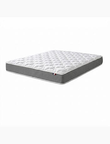 Ensemble matelas mousse haute résilience, H16, sommier en kit beige