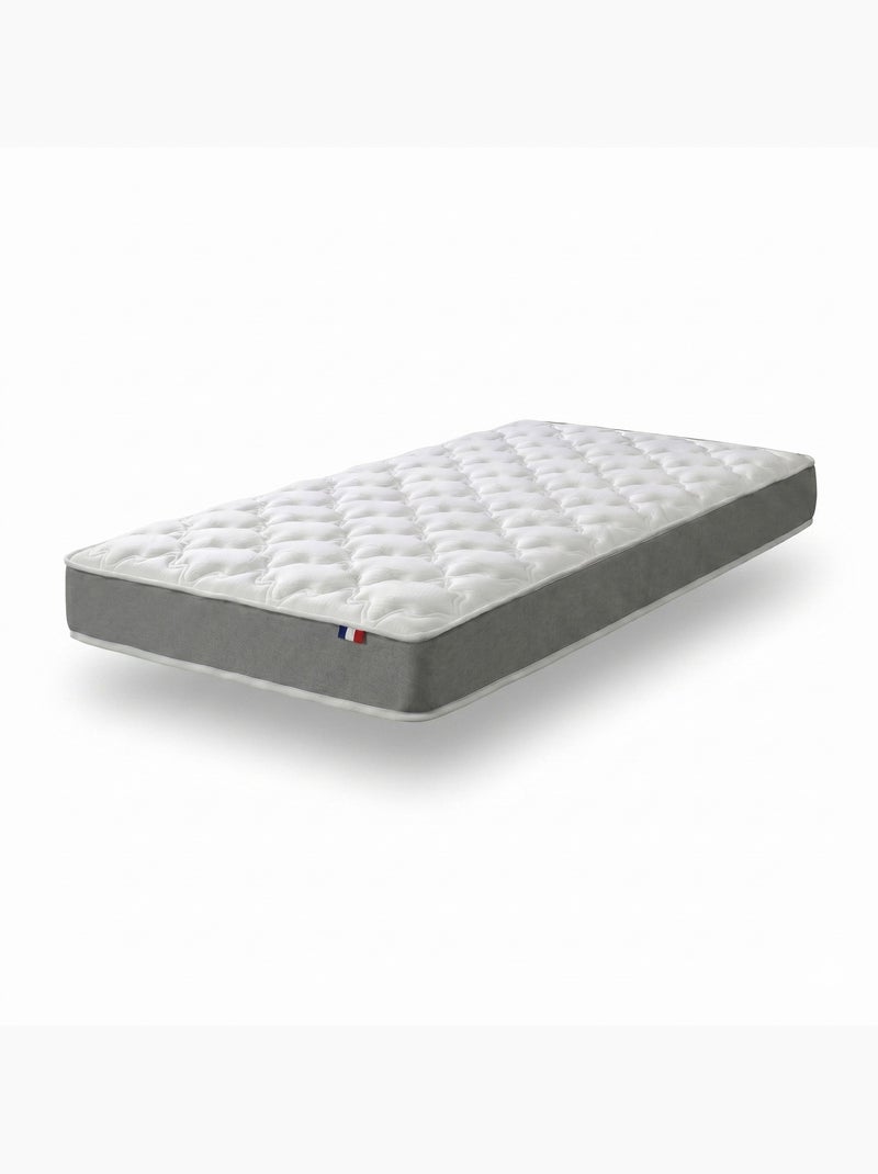 Ensemble matelas mousse haute résilience, H16, sommier en kit  gris Blanc Gris - Kiabi