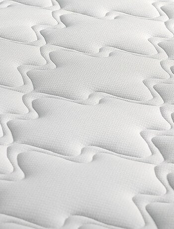 Ensemble Matelas Mousse HR ESSENCE + Latex+Sommier en Kit Couleur Chêne gris,