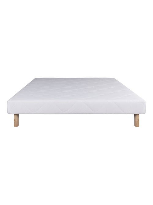 Ensemble matelas mousse mémoire de forme 26 cm et sommier blanc - Kiabi